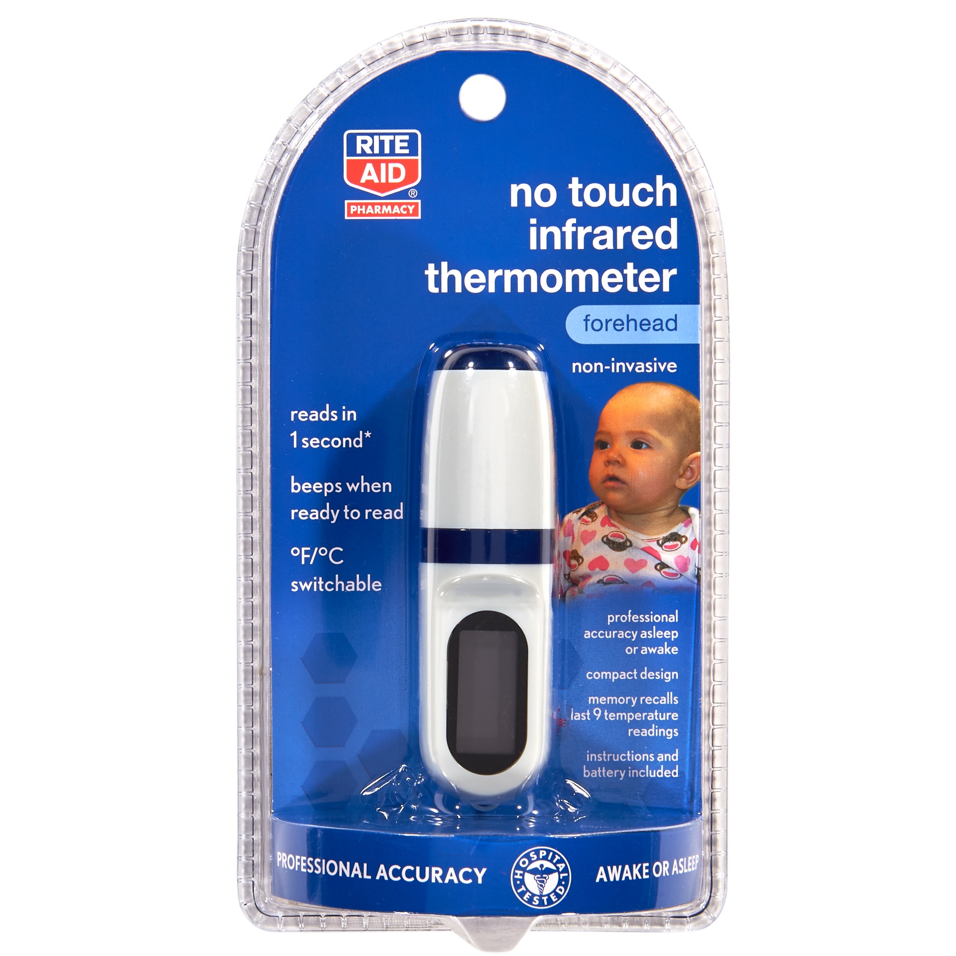 slide 1 of 2, Rite Aid Ra No Touch Thermometer, 1 ct