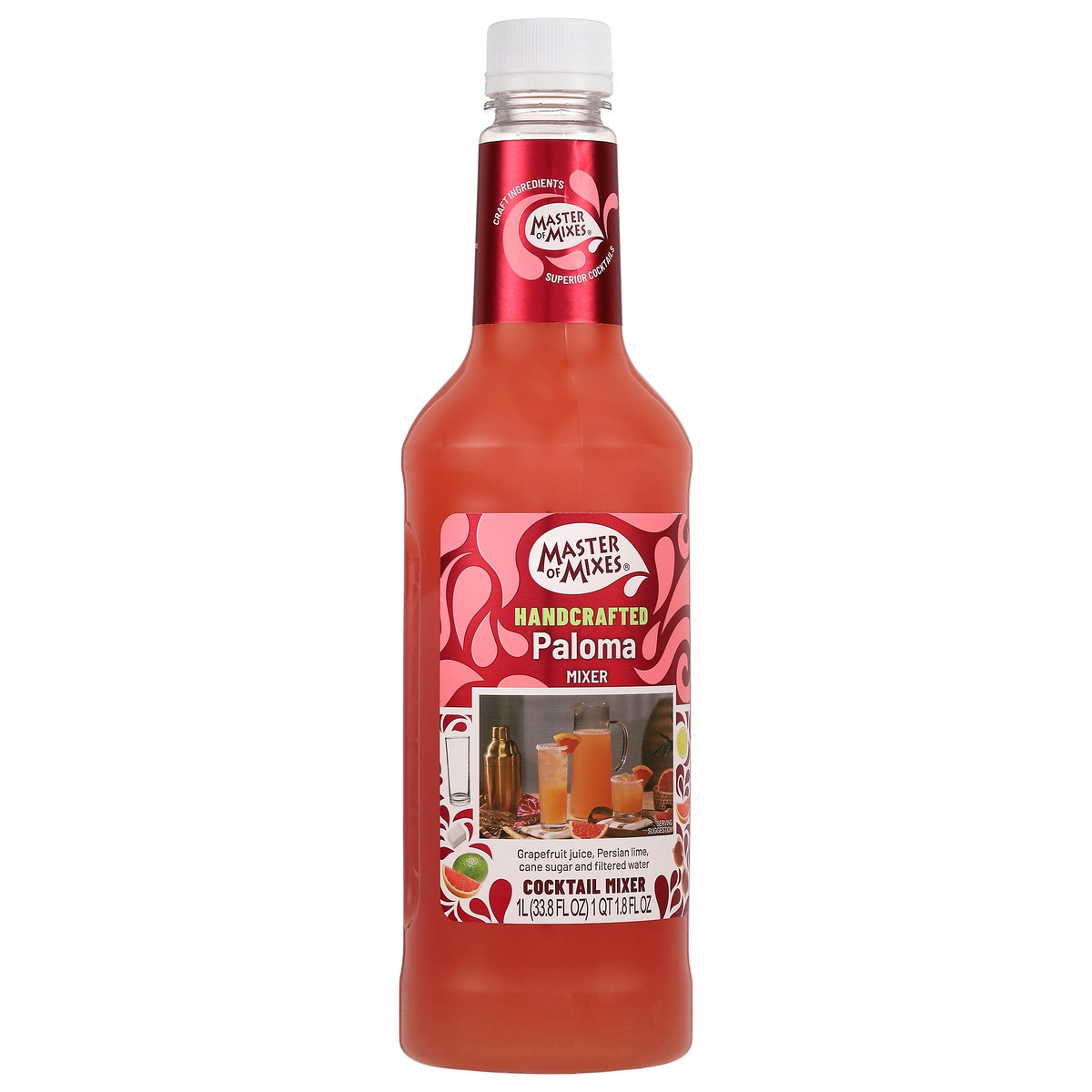 slide 4 of 14, Master of Mixes Handcrafted Paloma Cocktail Mixer 1 l, 33.8 fl oz