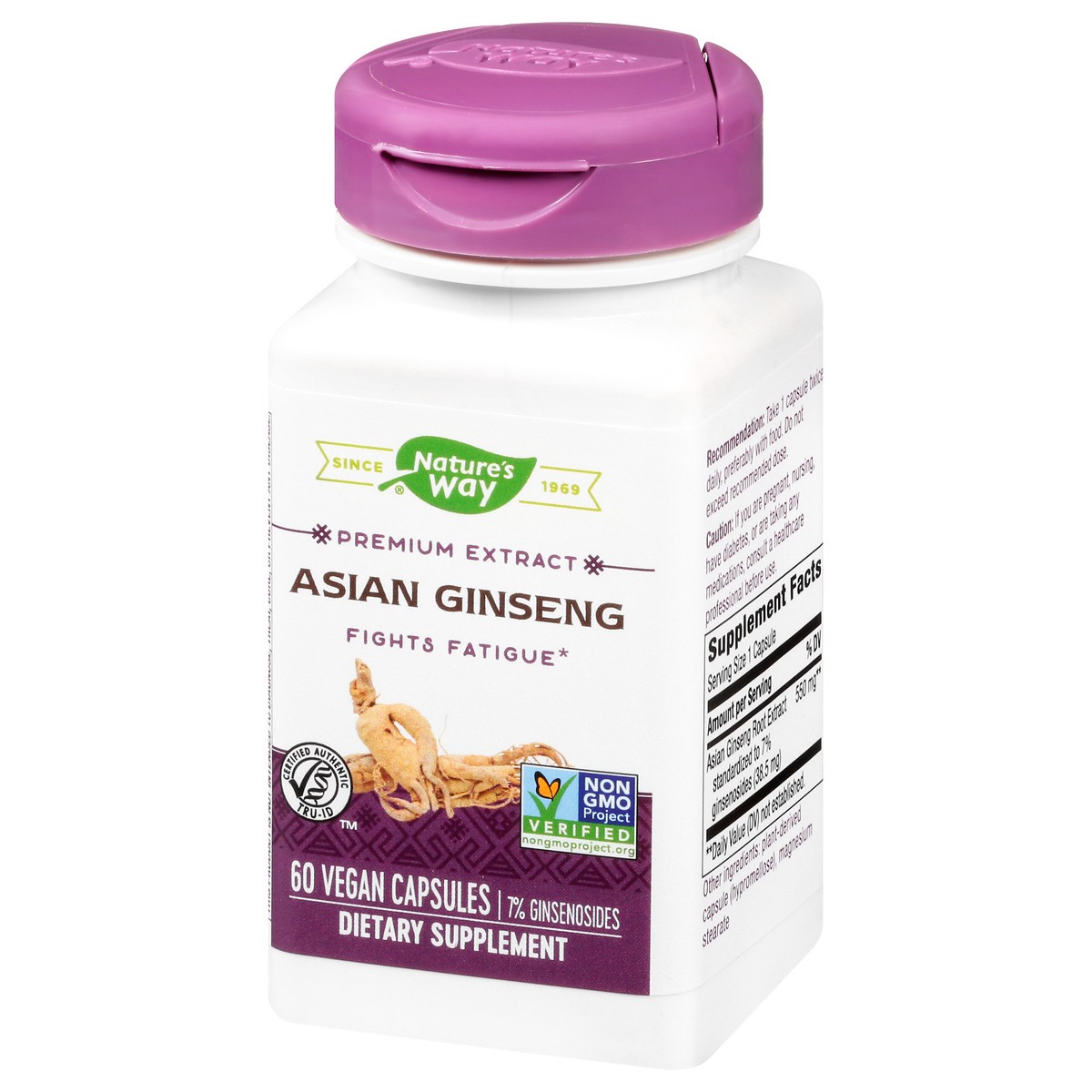 slide 7 of 9, Nature's Way Capsules Asian Ginseng 60 ea, 60 ct