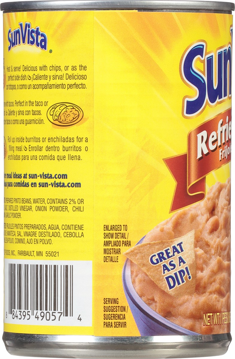 slide 7 of 9, SunVista Refried Beans 16 oz, 16 oz