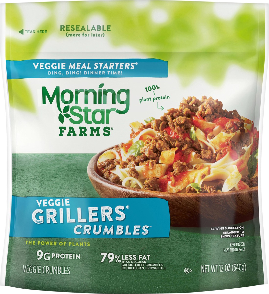 slide 1 of 9, MorningStar Farms Grillers Veggie Crumbles 12 oz, 12 oz