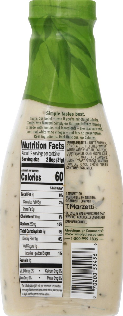 slide 4 of 13, Marzetti Buttermilk Ranch Dressing 12 oz, 12 oz