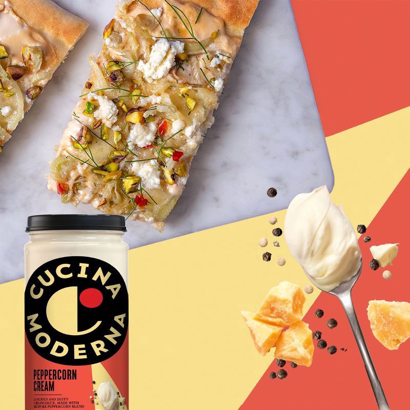 slide 2 of 5, Cucina Moderna Peppercorn Cream Sauce 15.5 oz, 12 ct; 15.5 oz