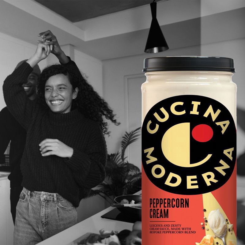 slide 3 of 5, Cucina Moderna Peppercorn Cream Sauce 15.5 oz, 12 ct; 15.5 oz