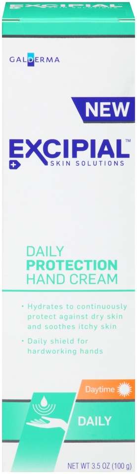 slide 1 of 7, Excipial Daily Protection Hand Cream, 3.5 oz