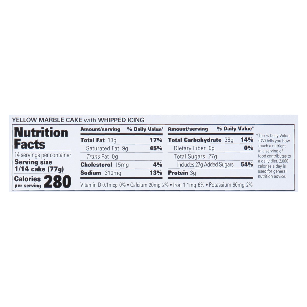 slide 6 of 12, Rich's Celebration Yellow Marble Cake with Whipped Topping 1/4 Sheet 38 oz, 38 oz