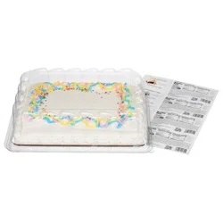 Rich''s Celebration Yellow Marble Cake with Whipped Topping 1/4 Sheet 38 oz