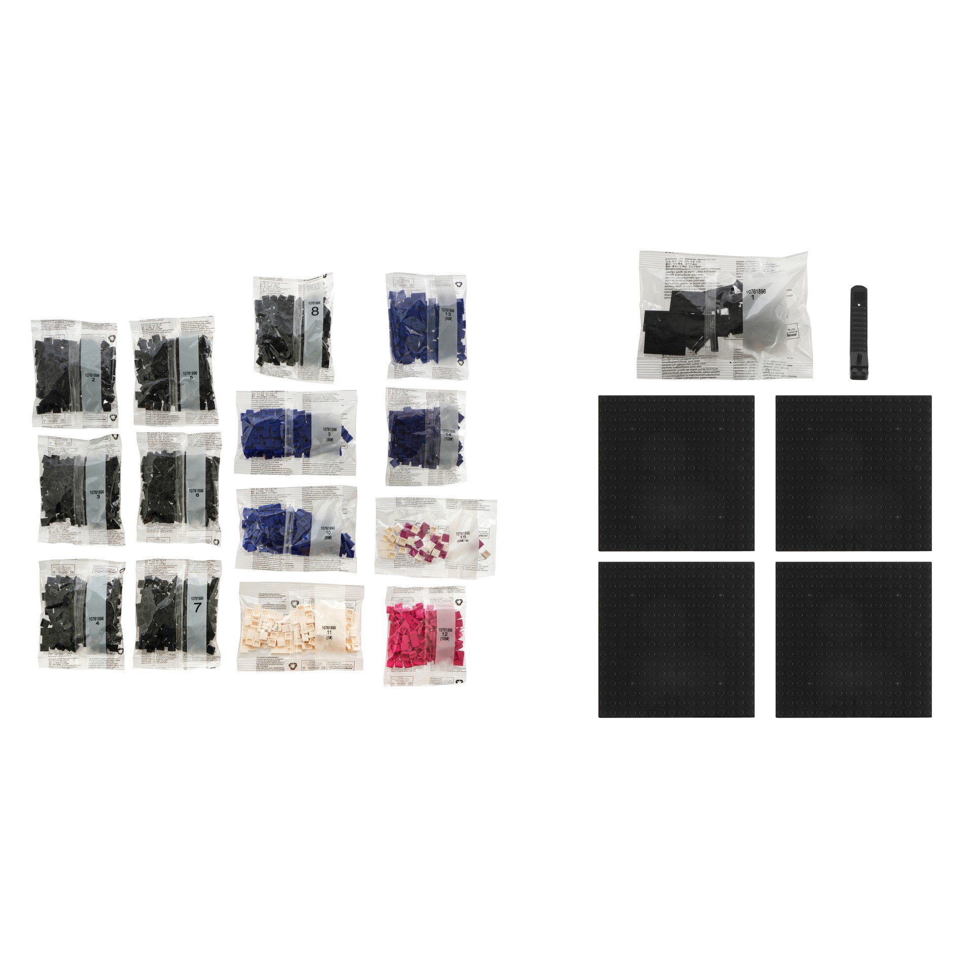 slide 3 of 6, 10" X 10" Balloon Dog Pixelated Brick Art Kit By Make Market, 10 in x 10 in