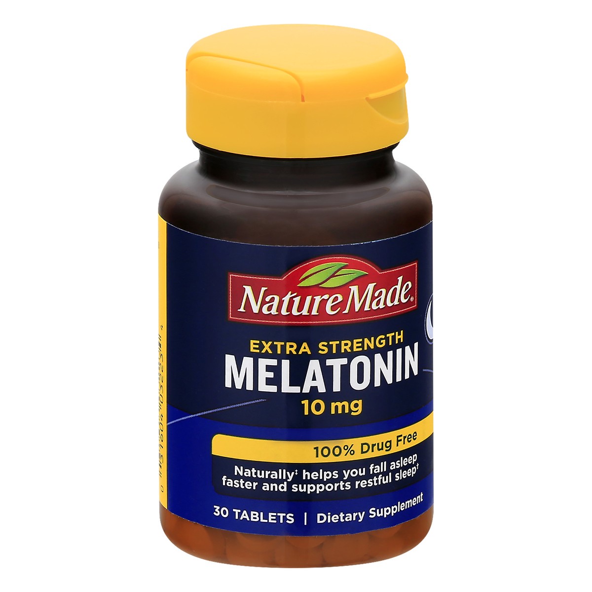 slide 2 of 9, Nature Made Extra Strength Melatonin 10 mg Tablets, 30 Count Sleep Aid Supplement, 30 ct