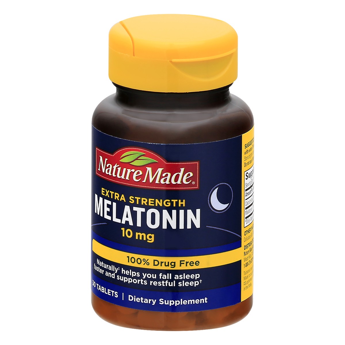 slide 3 of 9, Nature Made Extra Strength Melatonin 10 mg Tablets, 30 Count Sleep Aid Supplement, 30 ct