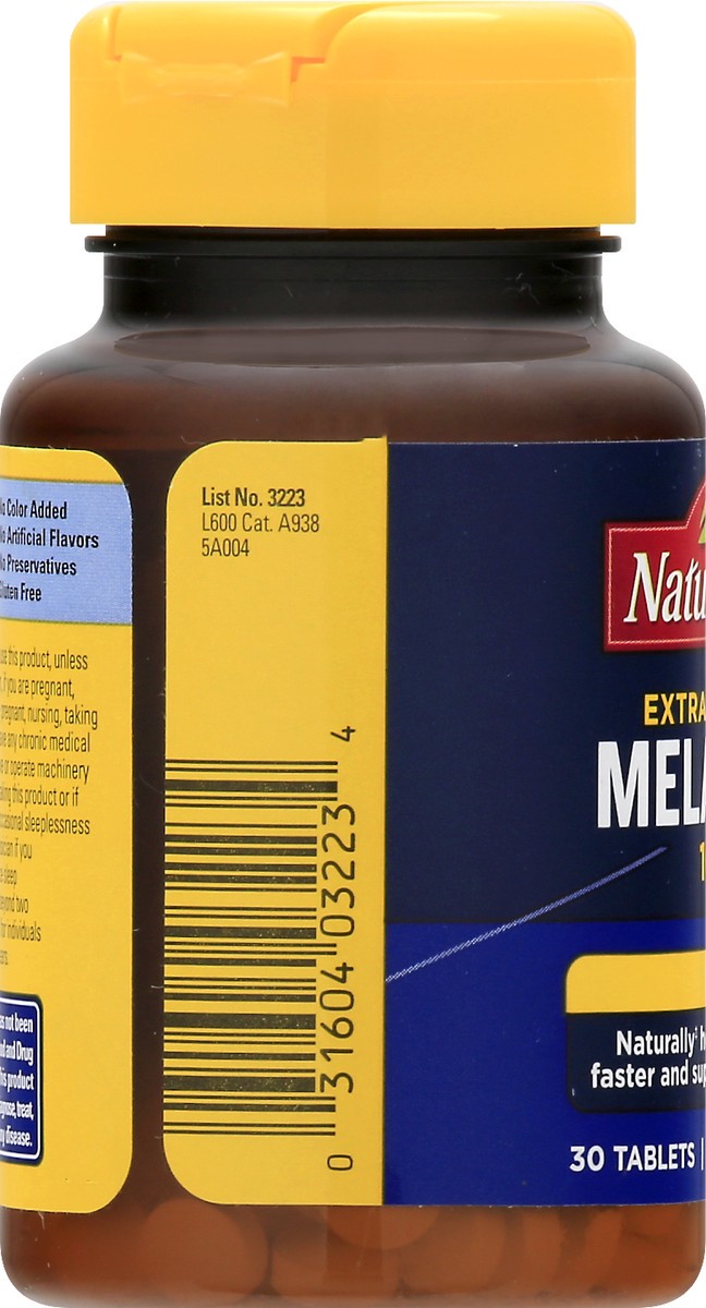 slide 6 of 9, Nature Made Extra Strength Melatonin 10 mg Tablets, 30 Count Sleep Aid Supplement, 30 ct