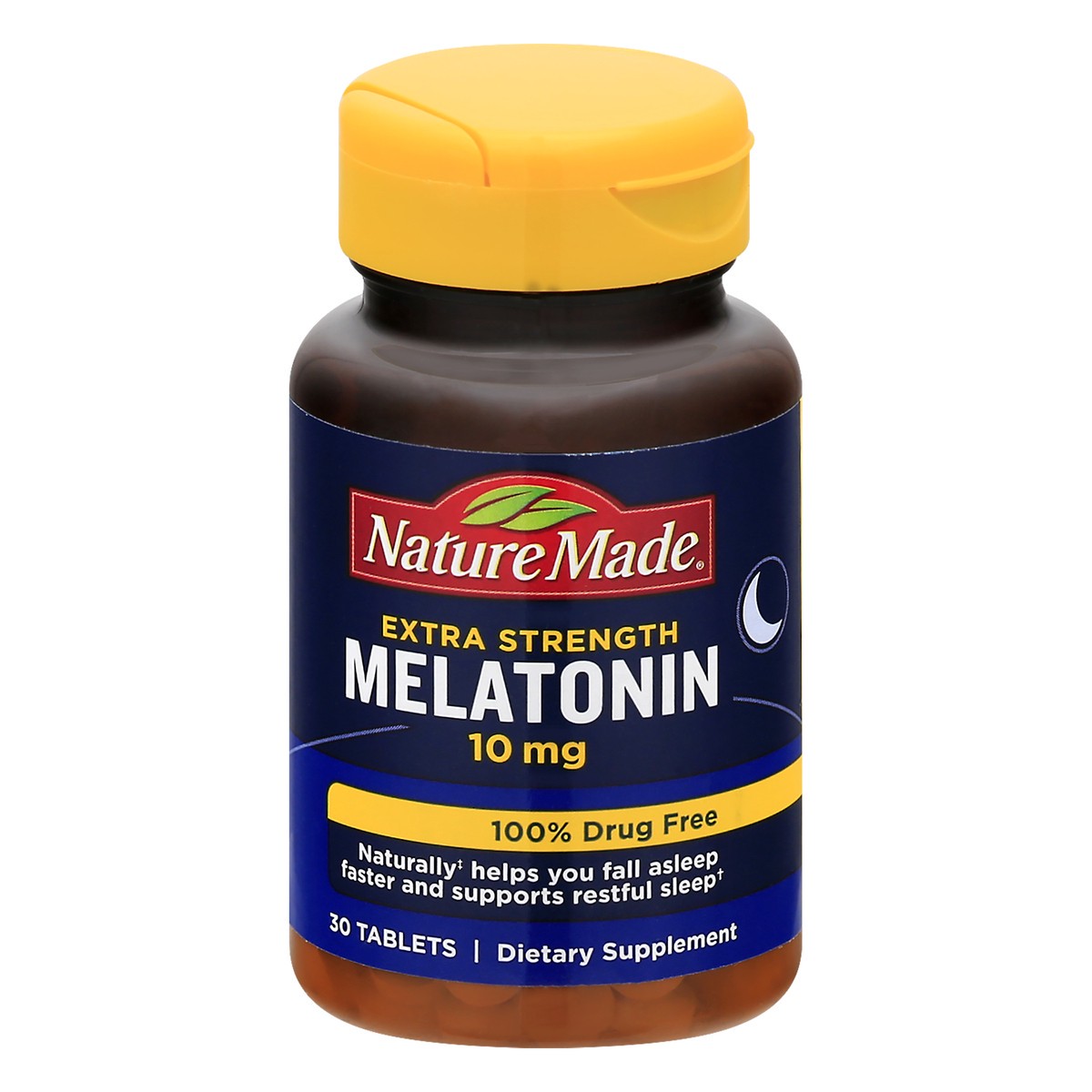 slide 1 of 9, Nature Made Extra Strength Melatonin 10 mg Tablets, 30 Count Sleep Aid Supplement, 30 ct