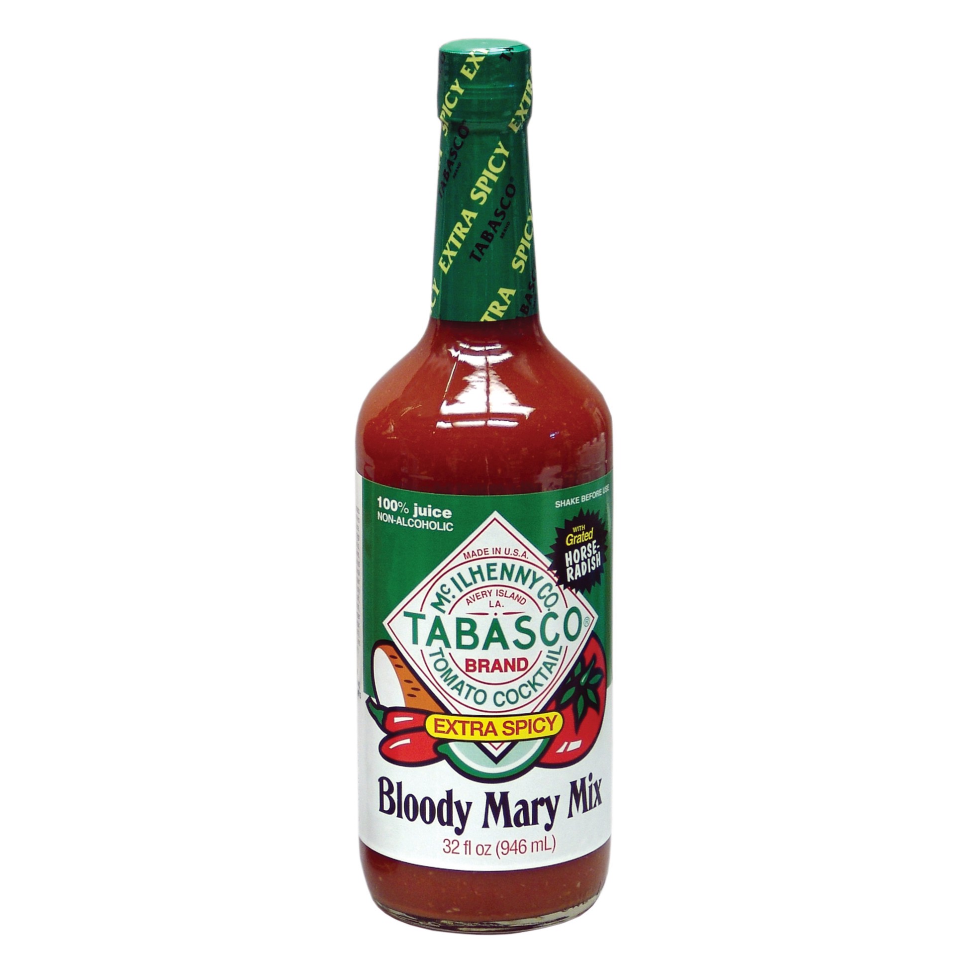 slide 1 of 6, Distributed Consumables 32oz. Extra Spicy Tabasco Bloody Mary Mix, 32 fl oz