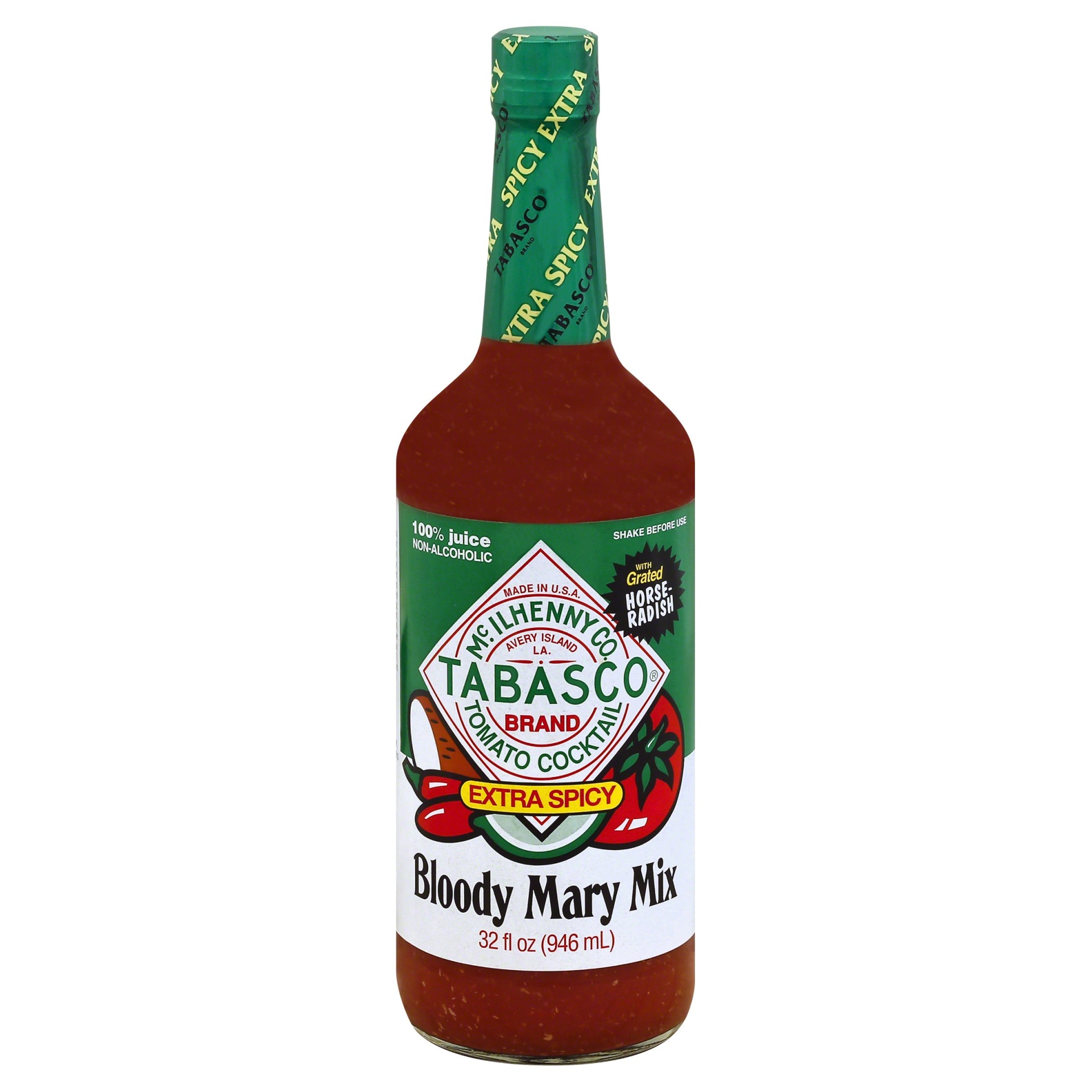 slide 1 of 6, Tabasco Extra Spicy Bloody Mary Mix, 32 fl oz
