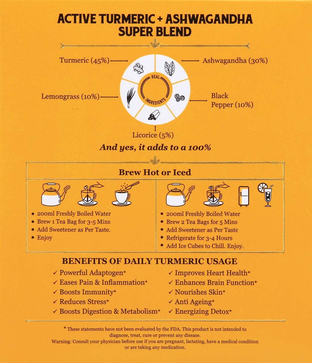 slide 10 of 10, Vahdam Herbal Tea - 15 ct, 15 ct