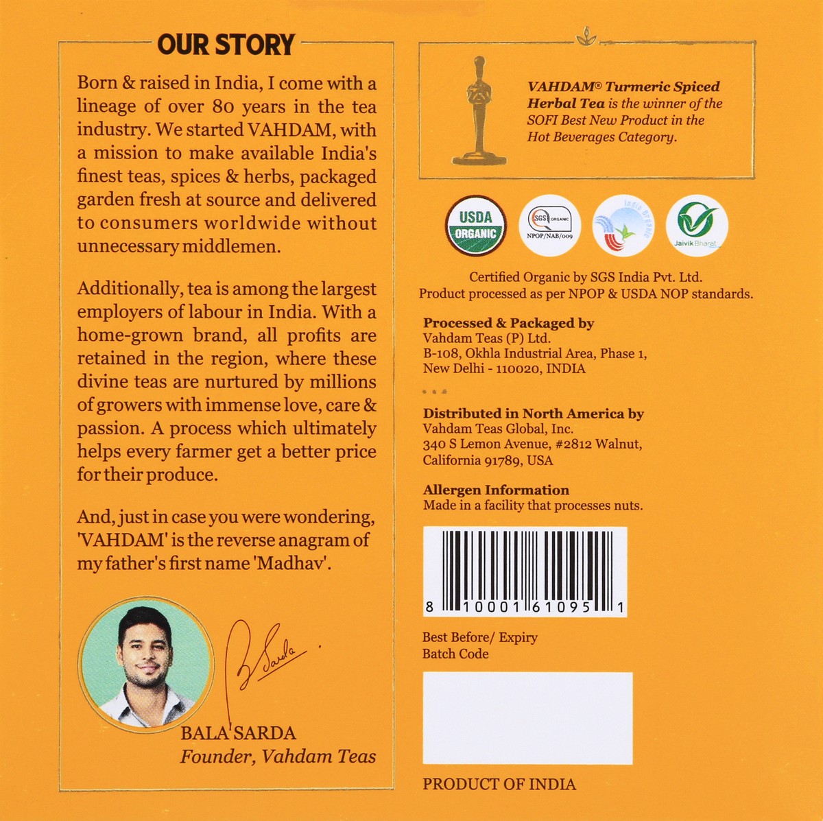 slide 8 of 10, Vahdam Herbal Tea - 15 ct, 15 ct