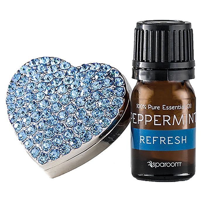 slide 1 of 3, SpaRoom BlingAir Car Vent Essential Oil Diffuser - Blue, 1 ct