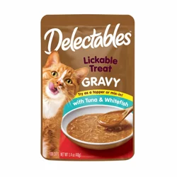 Delectables Lickable Cat Treat - Gravy - Tuna & Whitefish