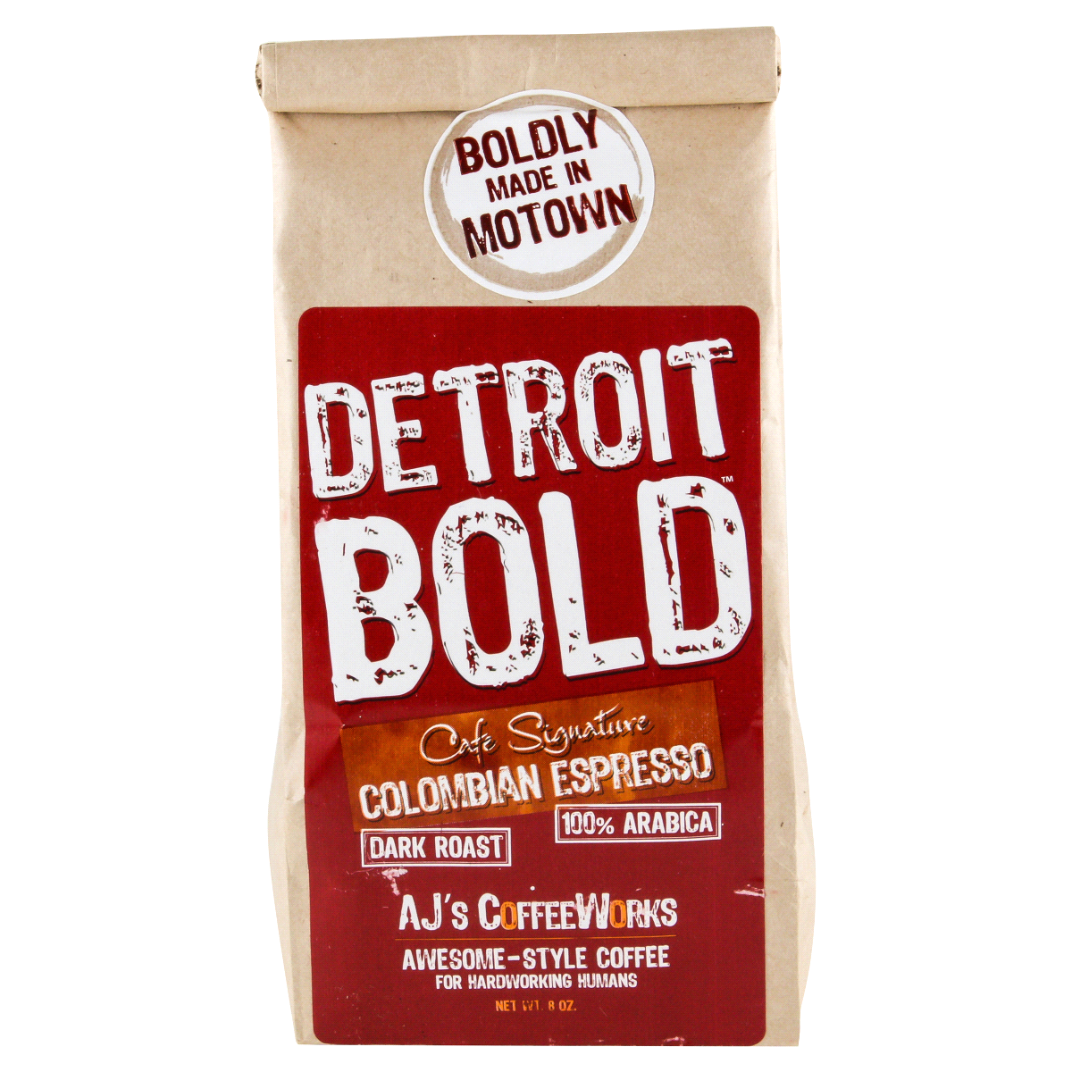 slide 1 of 2, Detroit Bold Colombian Espresso Coffee - 8 oz, 8 oz