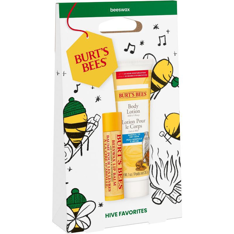 slide 3 of 12, Burt's Bees Hive Favorites Lip Balm and Body Lotion Gift Set, 100 Percent Natural, 2-Pack, 0.15 oz./1.0 oz., 1 ct