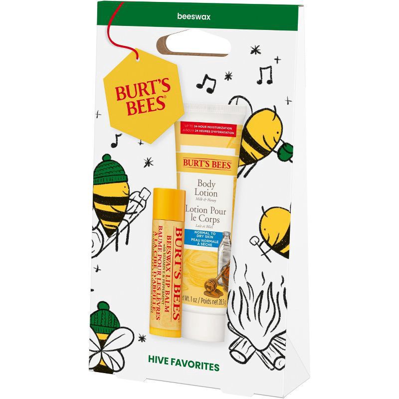 slide 4 of 12, Burt's Bees Hive Favorites Lip Balm and Body Lotion Gift Set, 100 Percent Natural, 2-Pack, 0.15 oz./1.0 oz., 1 ct