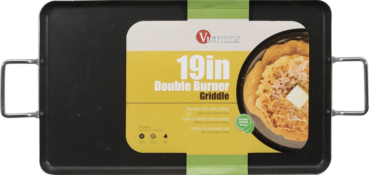 slide 6 of 9, Victoria Double Burner 19 Inch Griddle 1 ea, 19 in