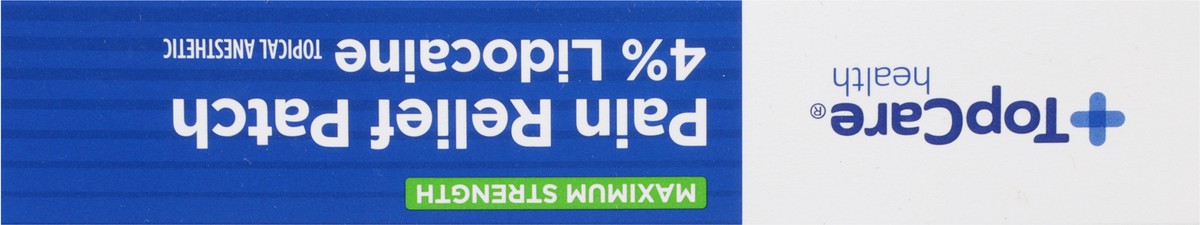 slide 2 of 9, TopCare Health Maximum Strength 4% Lidocaine Pain Relief Patch 6 ea, 6 ct