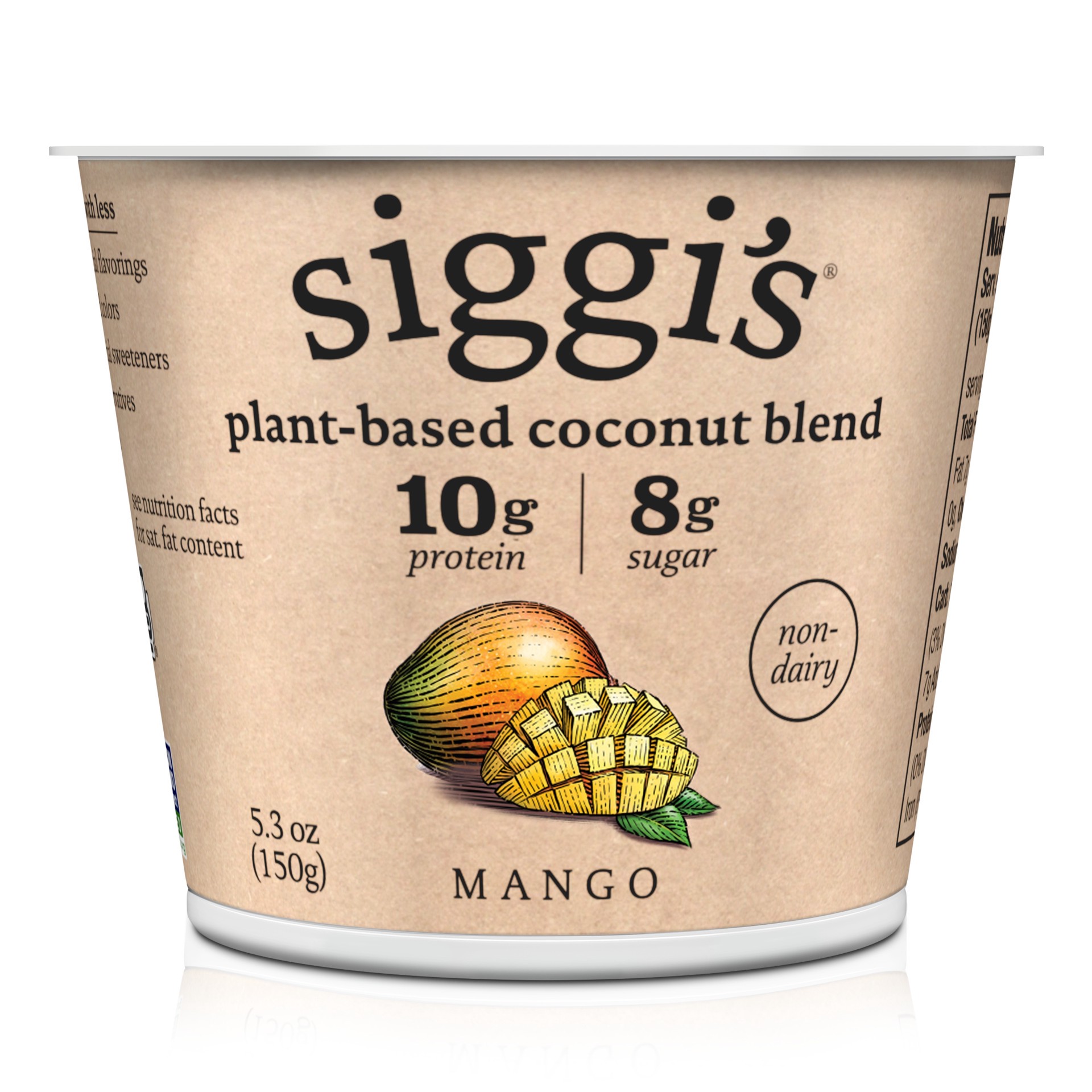 slide 1 of 1, Siggi's Mango Plant Based Coconut Blend- 5.3oz, 1 ct