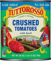 Tuttorosso No Salt Added Crushed Tomatoes with Basil