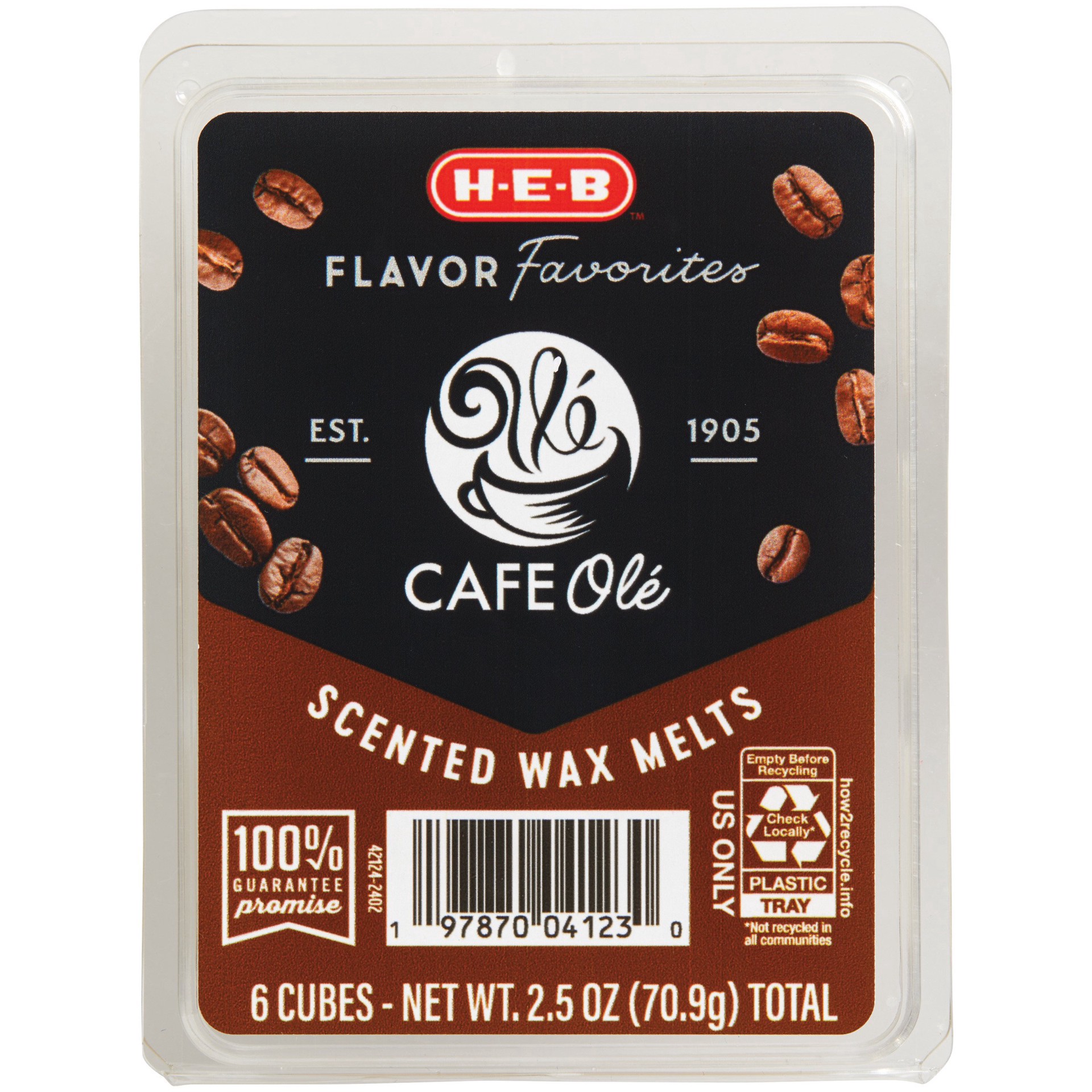 slide 1 of 1, H-E-B Flavor Favorites Ole Coffee Scented Wax Melts, 2.5 oz