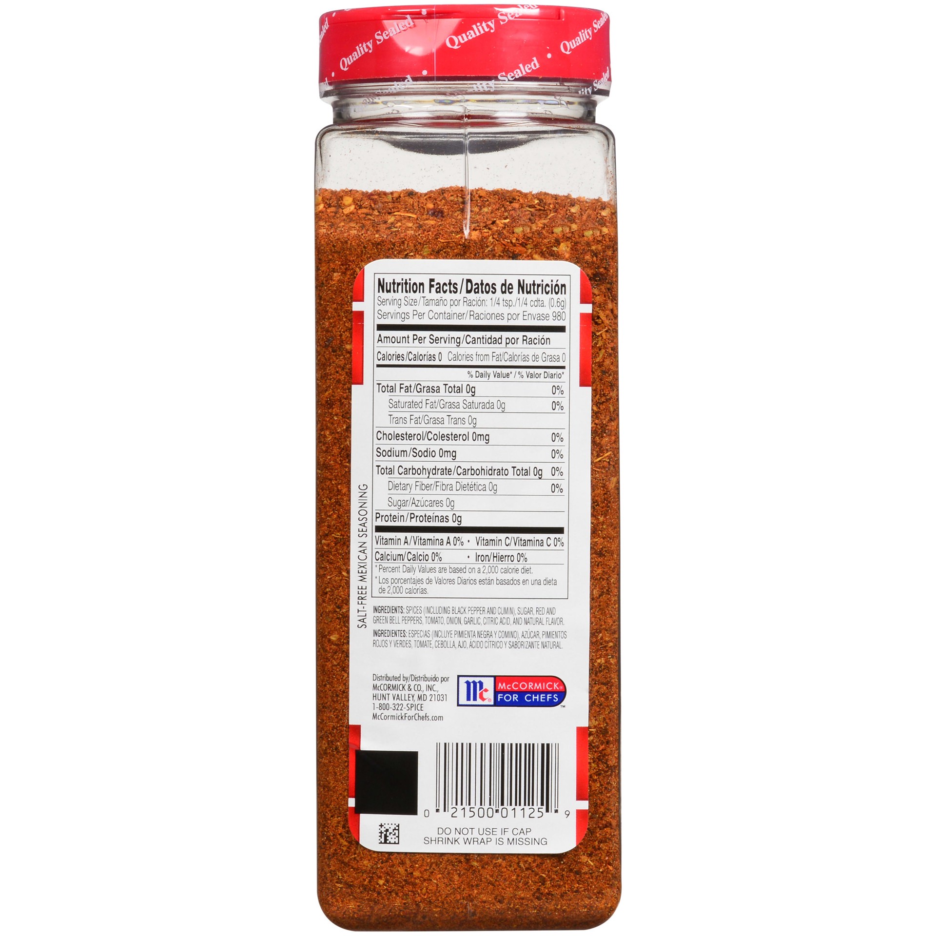 slide 2 of 5, Lawry's Salt Free Mexican Seasoning, 20.75 oz, 20.75 oz