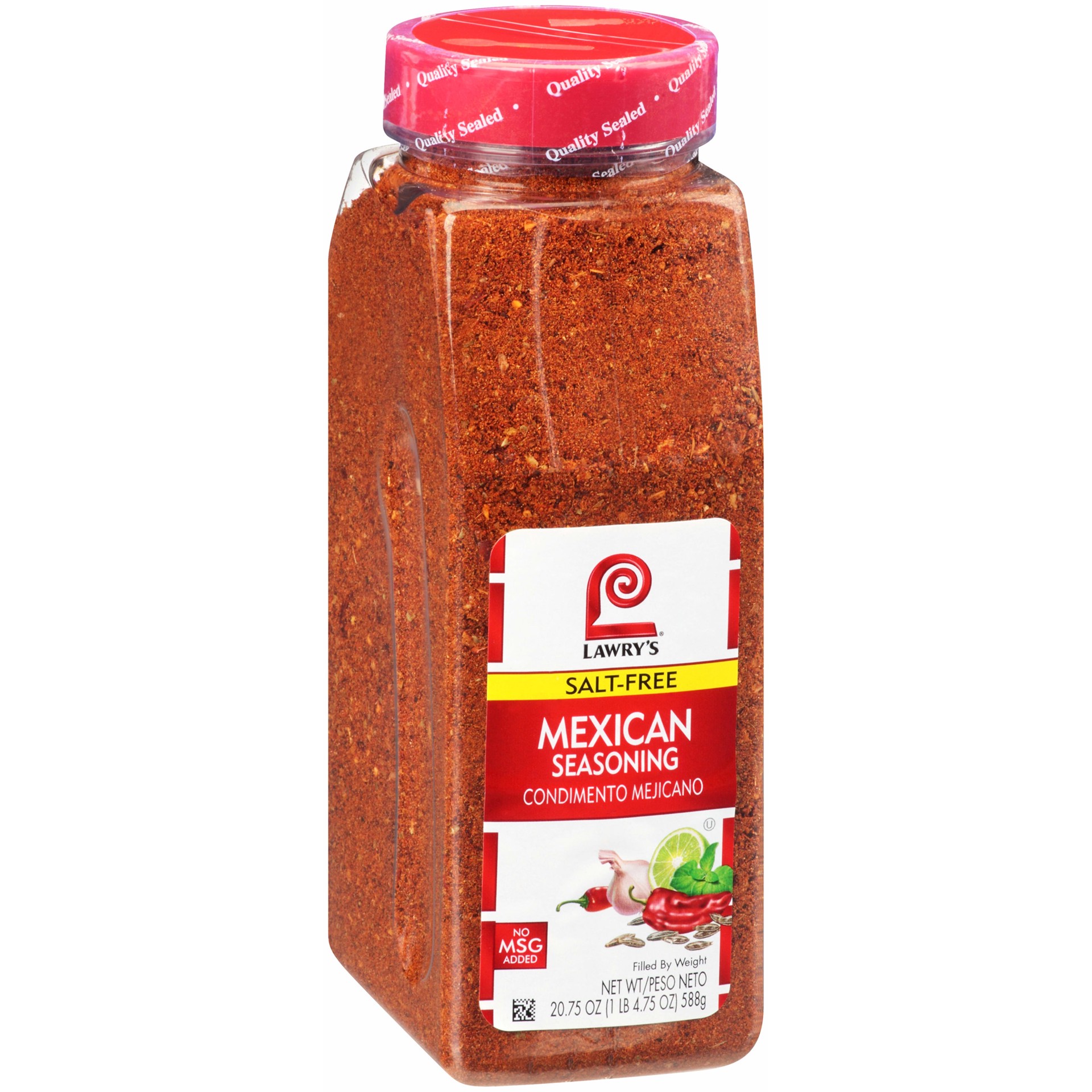 slide 5 of 5, Lawry's Salt Free Mexican Seasoning, 20.75 oz, 20.75 oz