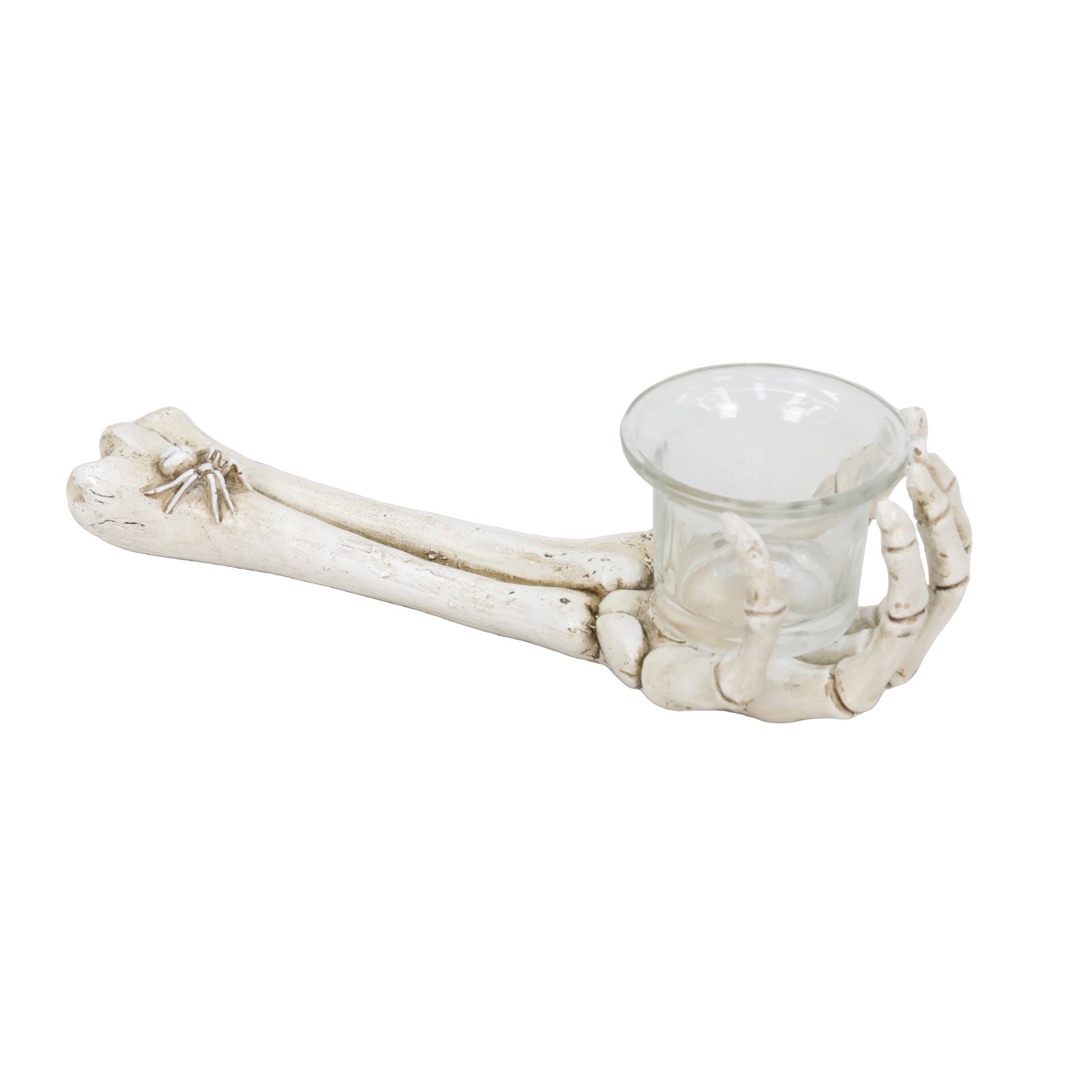 slide 2 of 2, 8.25" Skeleton Arm Tealight Candle Holder By Ashland, 8.25 in