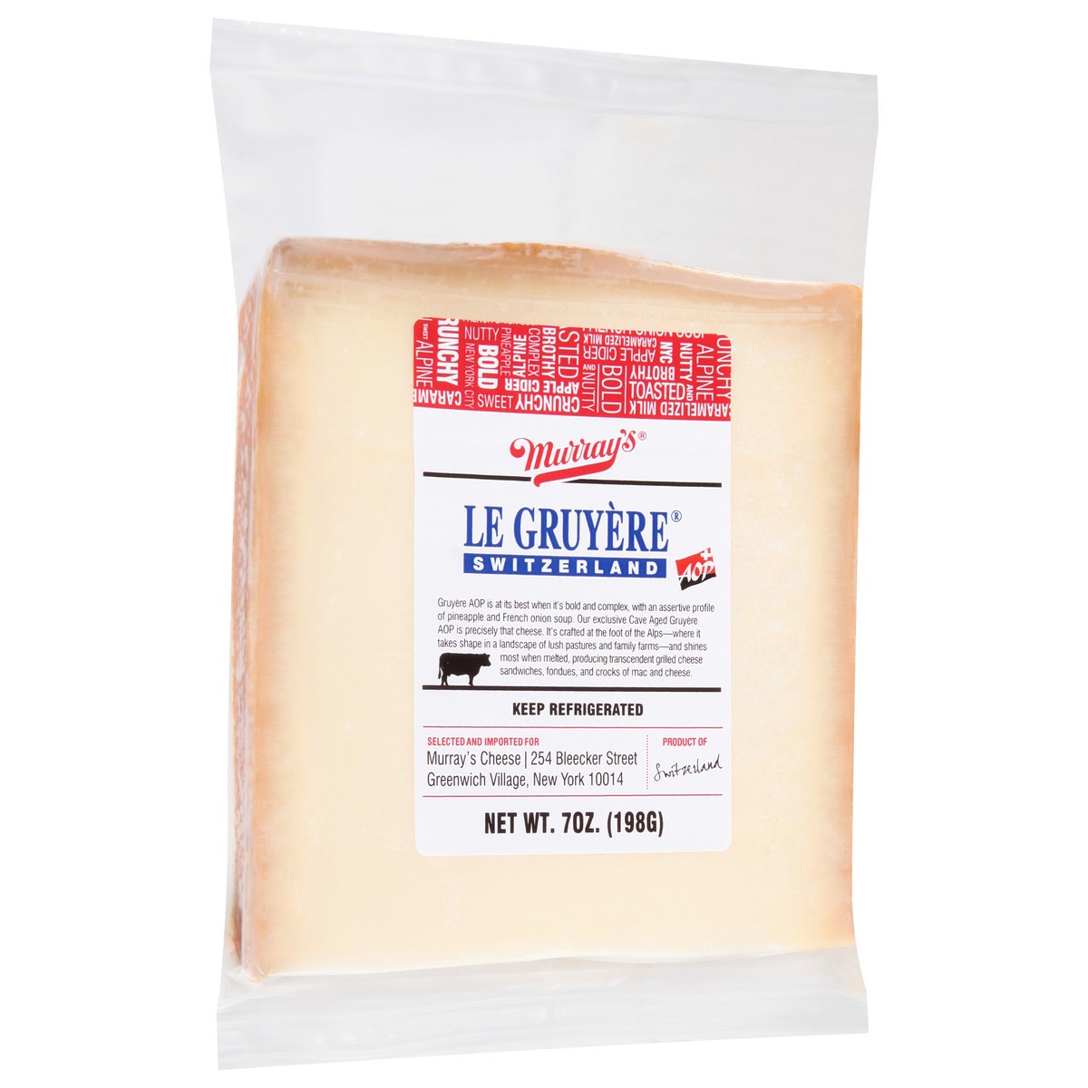 slide 4 of 14, Murray's Le Gruyere Cheese 7 oz, 7 oz