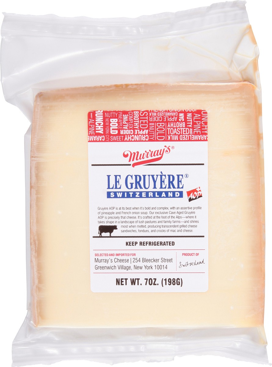 slide 6 of 14, Murray's Le Gruyere Cheese 7 oz, 7 oz