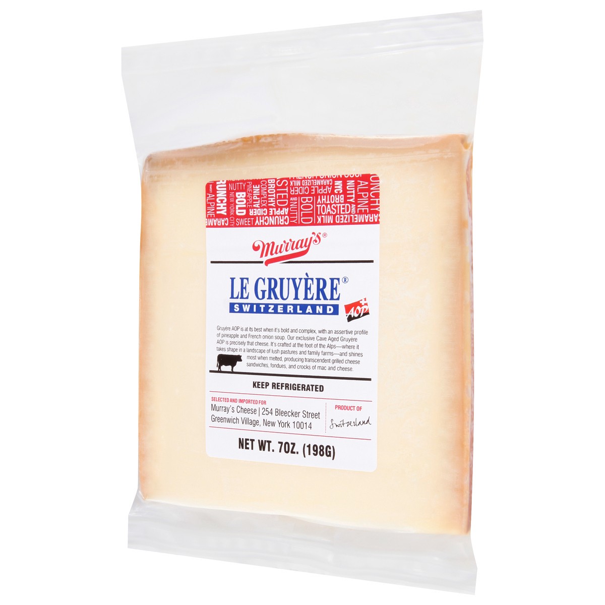 slide 13 of 14, Murray's Le Gruyere Cheese 7 oz, 7 oz