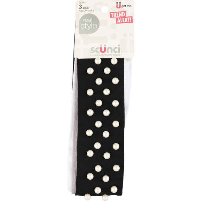 slide 1 of 1, scünci Headwrap W Pearls, 1 ct