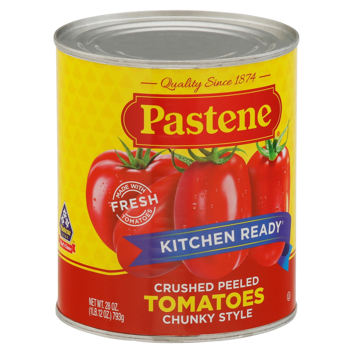 slide 11 of 11, Pastene Chunky Style Crushed Peeled Tomatoes 28 oz, 28 oz