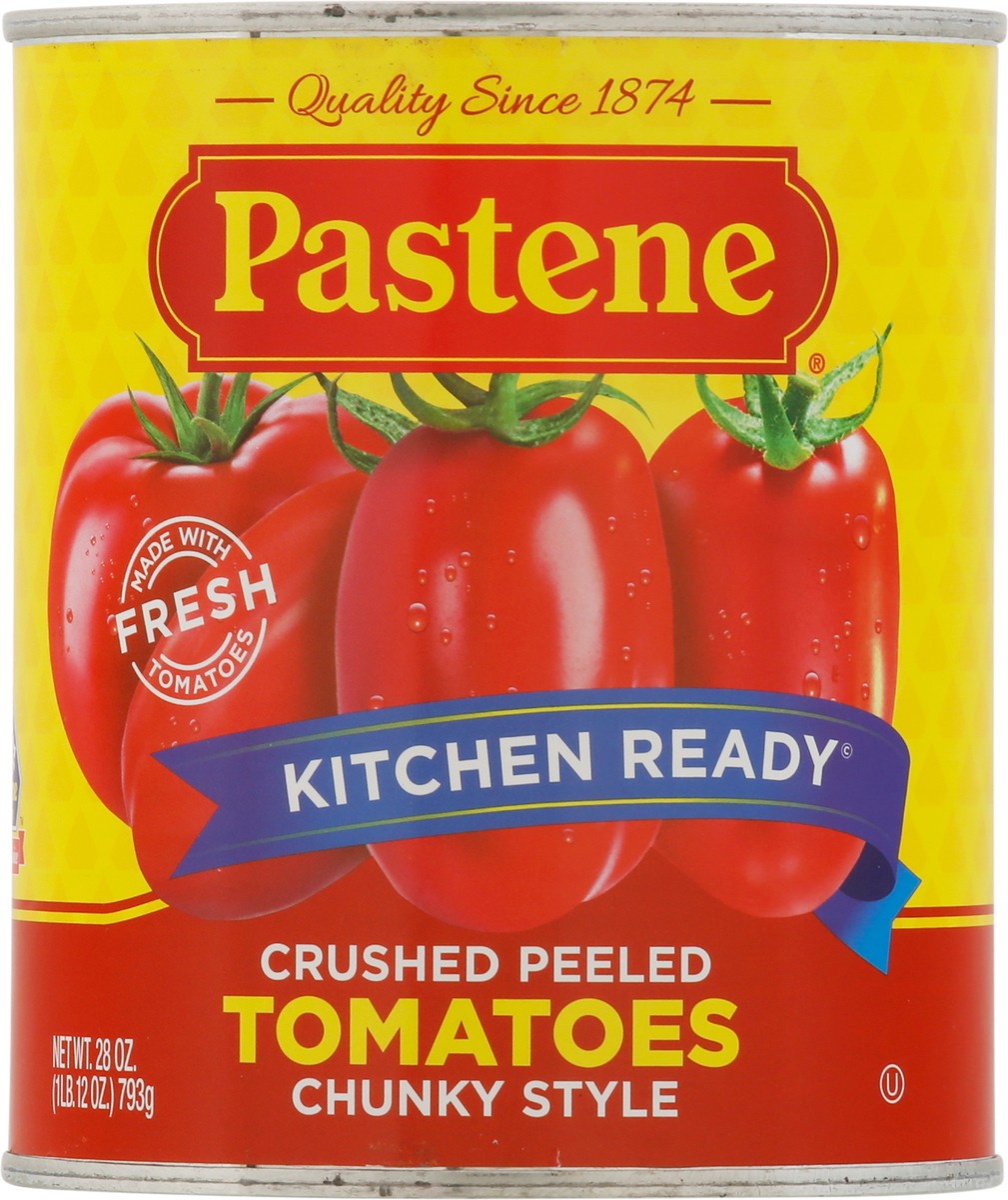 slide 8 of 11, Pastene Chunky Style Crushed Peeled Tomatoes 28 oz, 28 oz