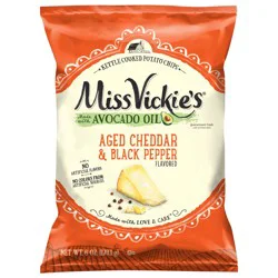 Miss Vickie's Potato Chips Aged Cheddar & Black Pepper, 6 Oz