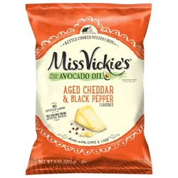 Miss Vickie's Potato Chips Aged Cheddar & Black Pepper, 6 Oz