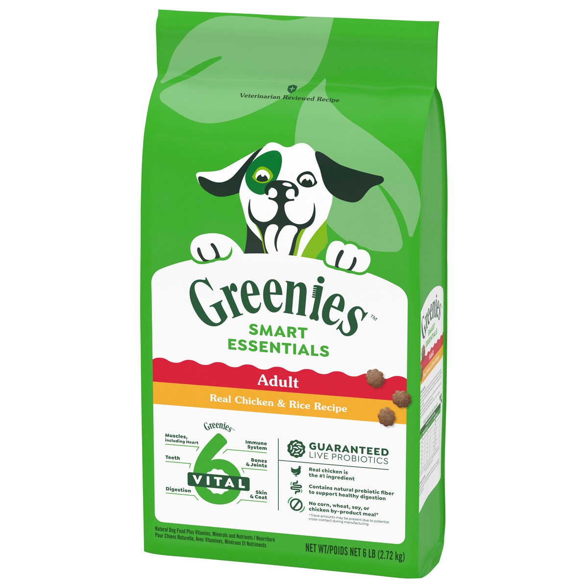 slide 9 of 16, Greenies Dry Dog Adult Chicken 6 LB, 6 lb