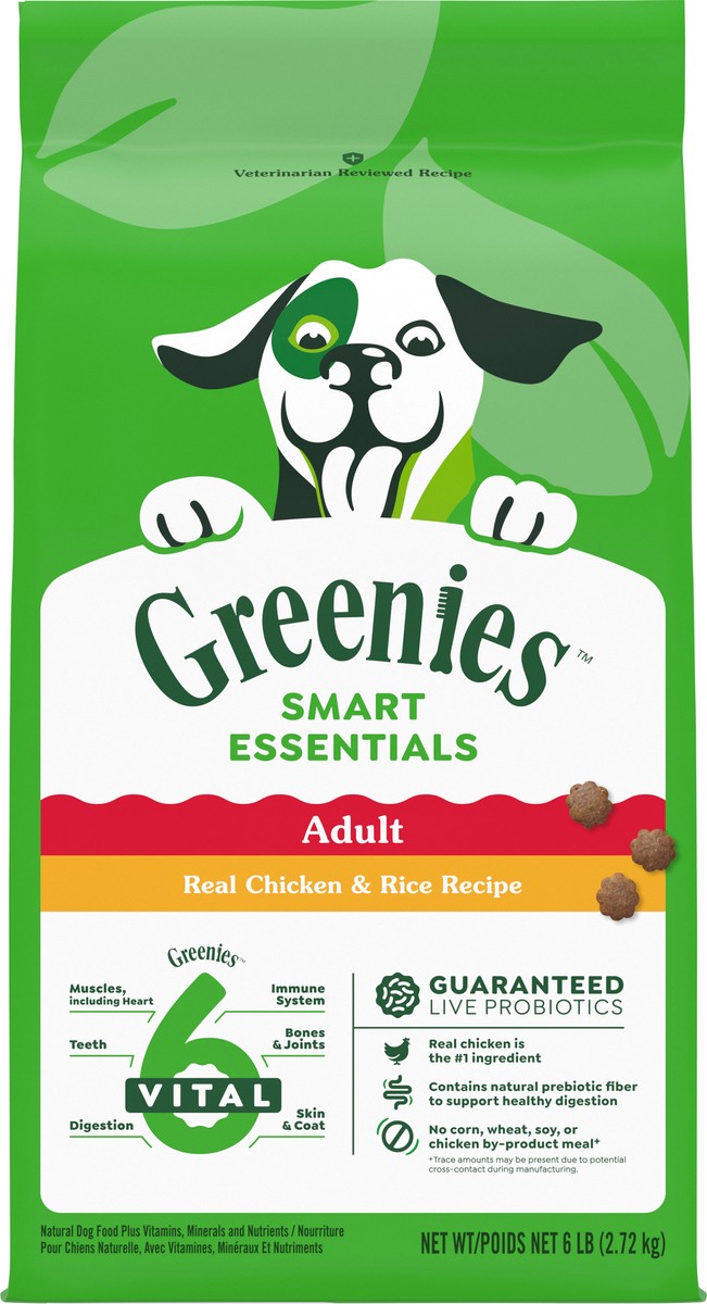 slide 8 of 16, Greenies Dry Dog Adult Chicken 6 LB, 6 lb