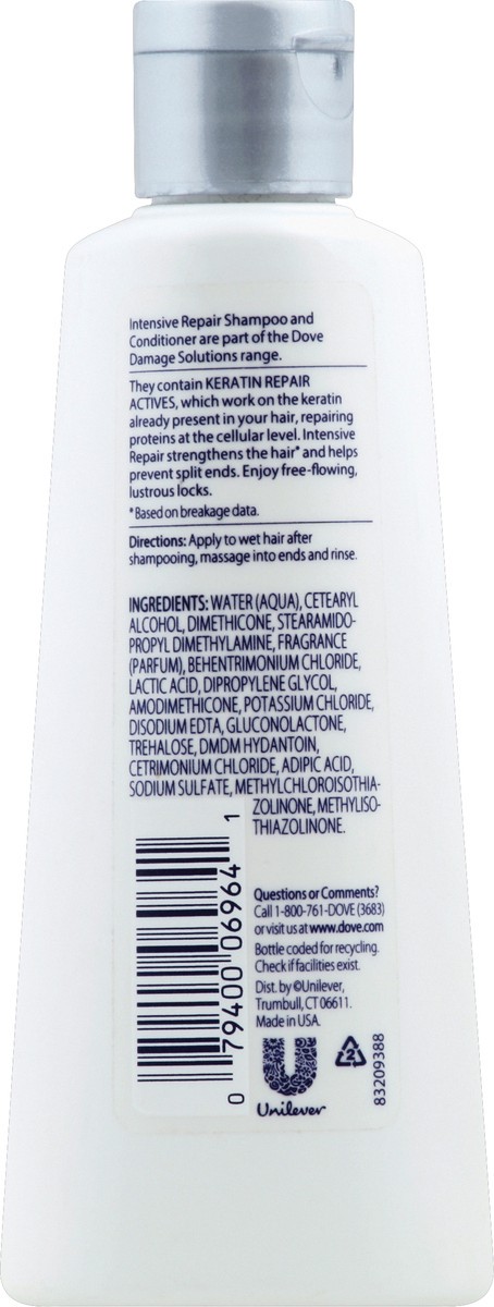 slide 2 of 7, Dove Nutritive Solutions Intensive Repair Conditioner, 3 fl oz