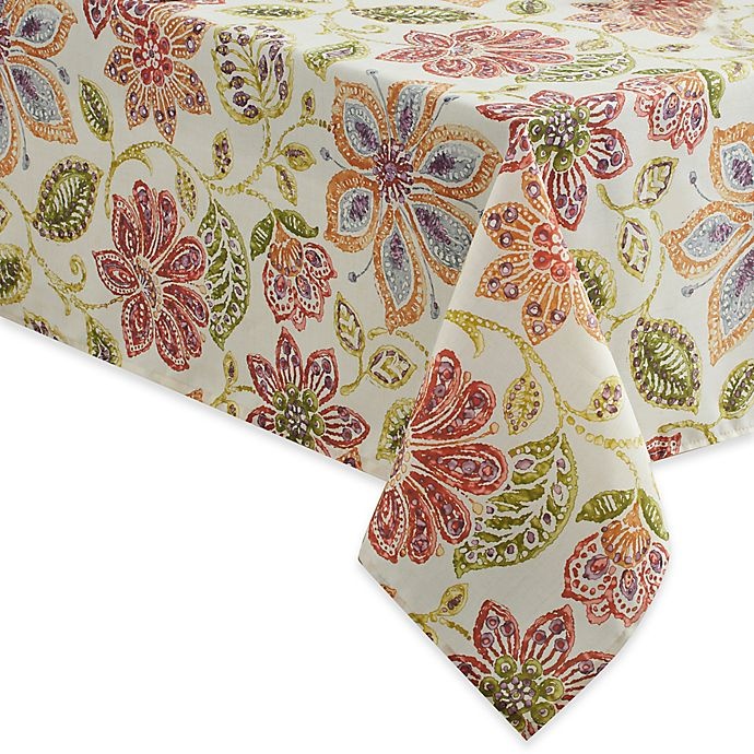 slide 1 of 1, Croscill Tessa Oblong Tablecloth - Multi, 60 in x 104 in