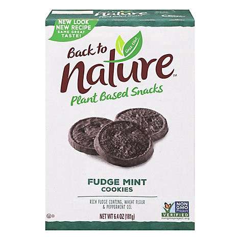 slide 1 of 1, Back To Nature Cookies Fudge Mint - 6.4 Oz, 6.4 oz