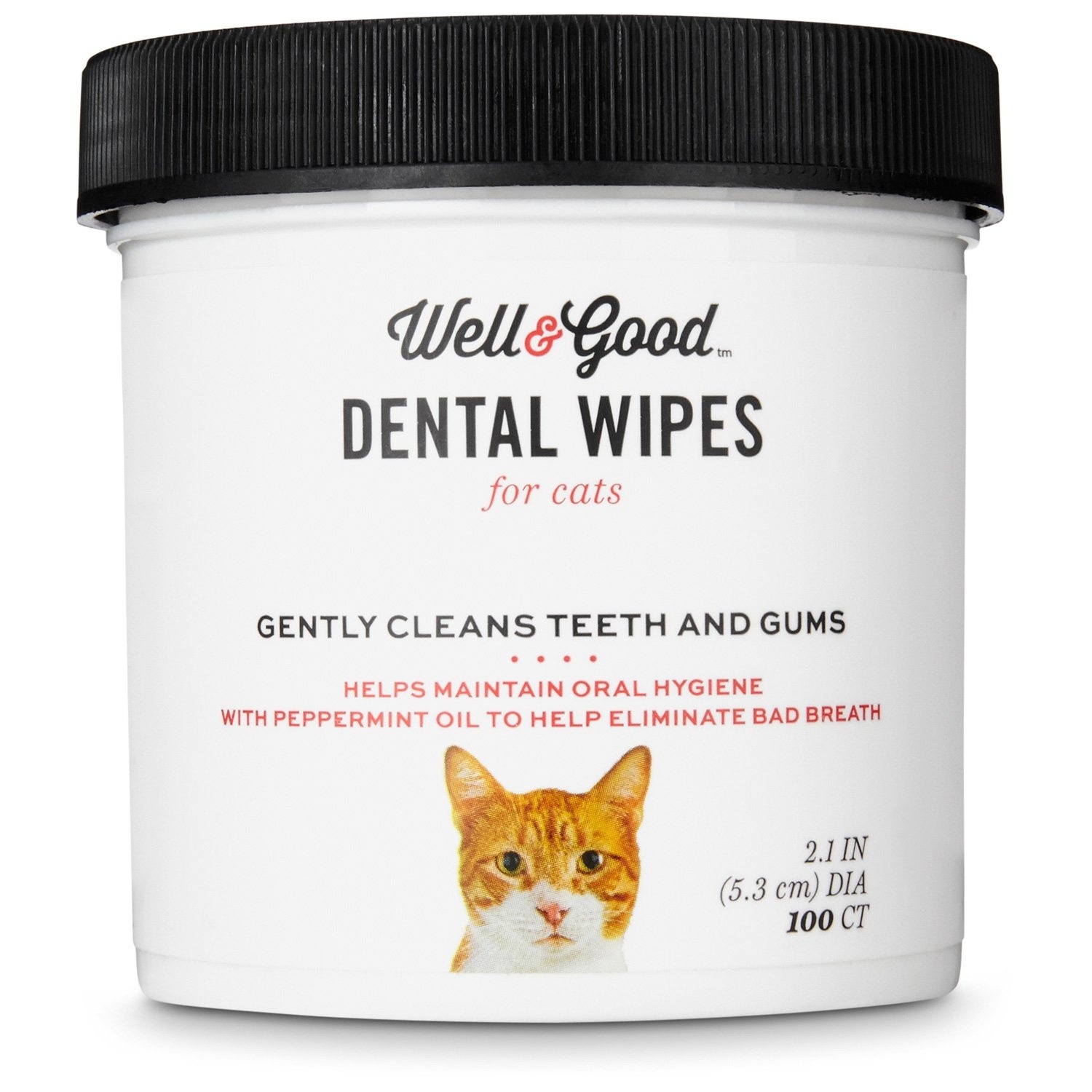 slide 1 of 1, Well & Good Cat Dental Wipes, 100 ct