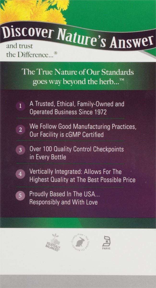 slide 9 of 9, Nature's Answer NA Dandelion Root 90VCap, 90 ct