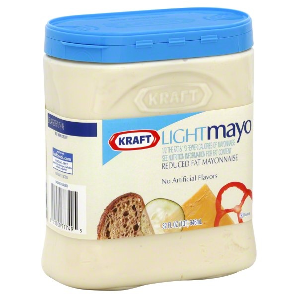 slide 1 of 1, Kraft Reduced Fat Mayonnaise, Light Mayo, 32 oz