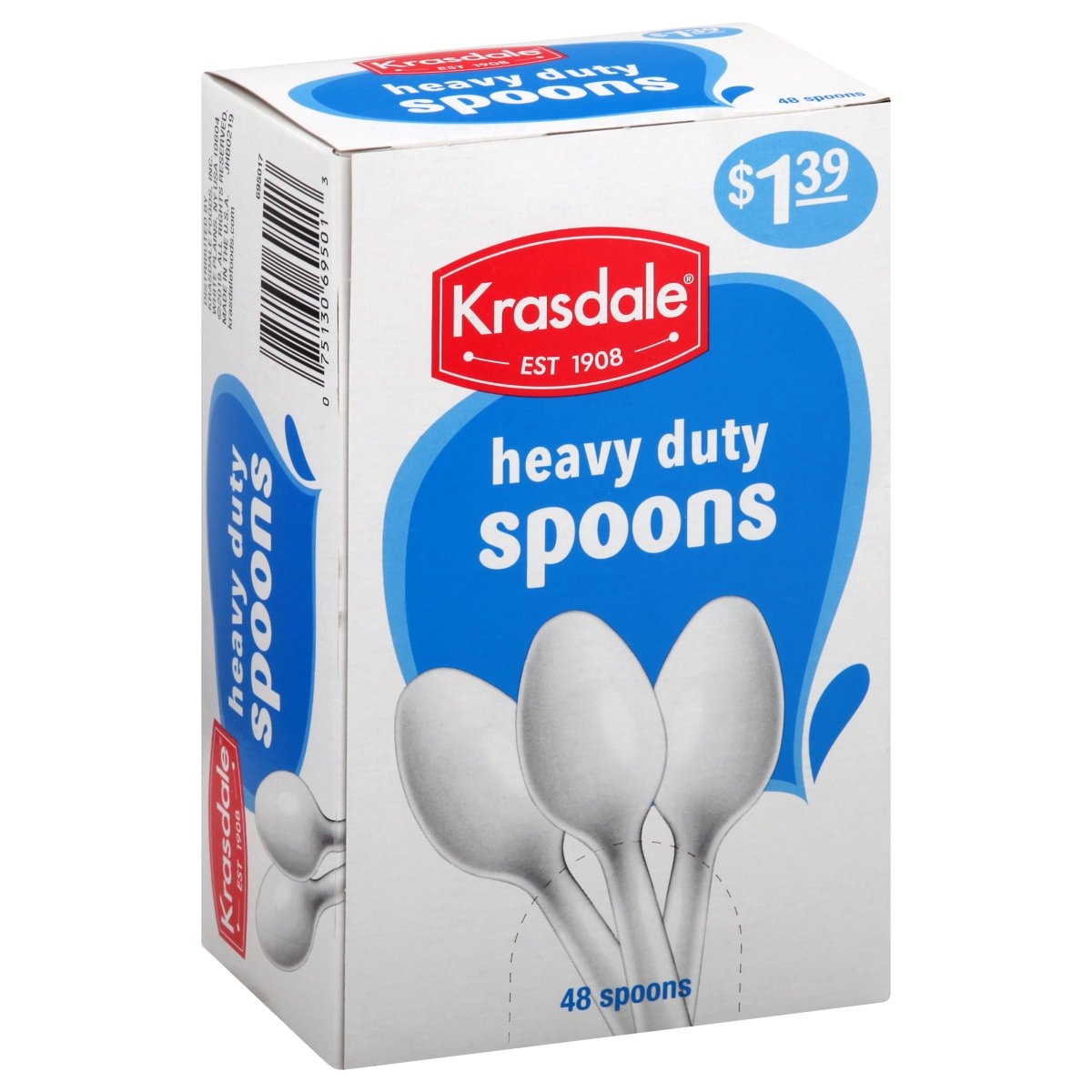 slide 1 of 1, Krasdale Heavy Duty 48 Spoons, 48 ct